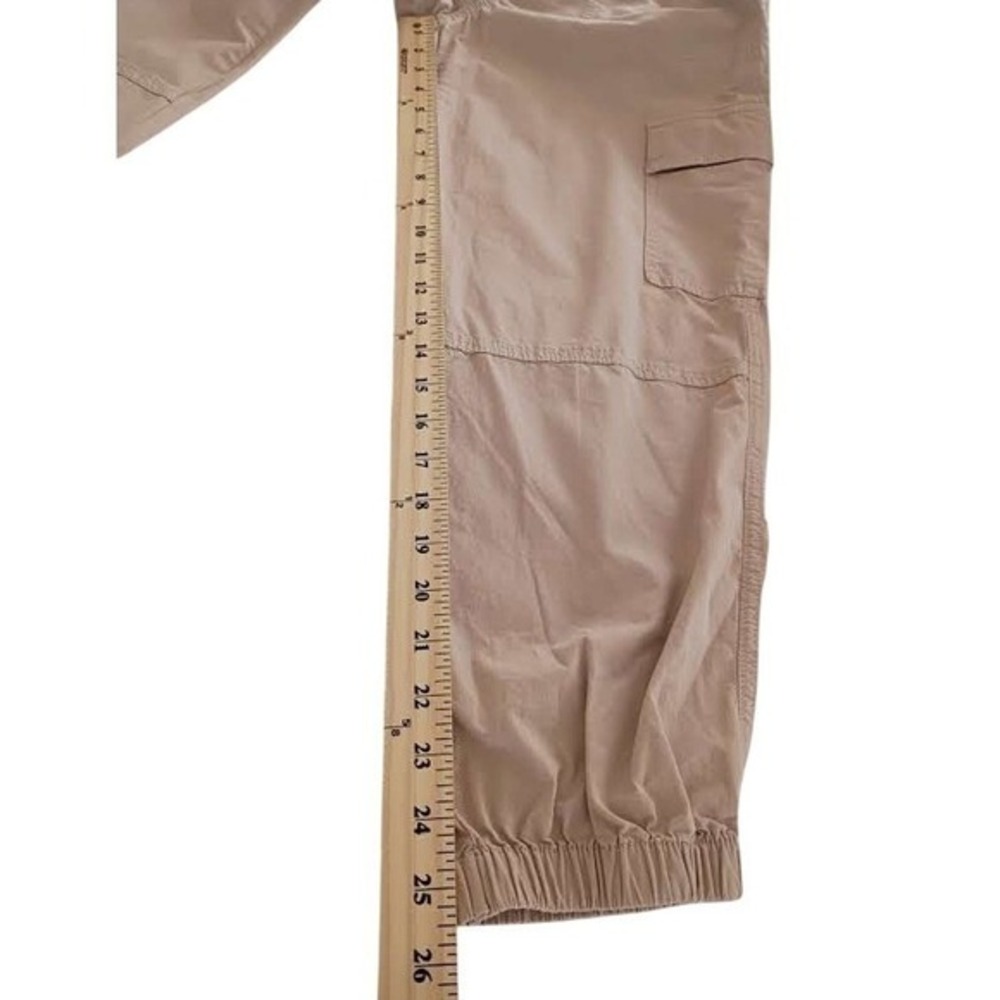 SO‎ Tan Cargo Jogger Pants Small Cotton Drawstring Waist Utility Gorpcore - Picture 9 of 9